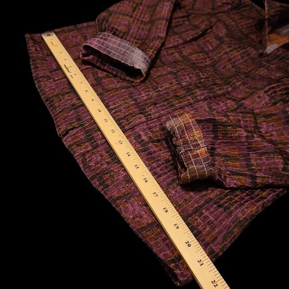 Reversible poly  blend  jacket, bust 21", zip front - Picture 8 of 9